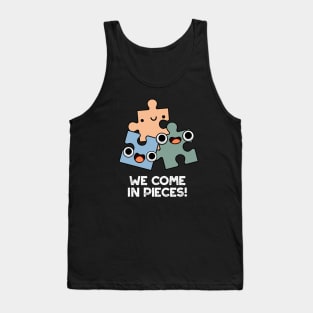 We Come In Pieces Cute Jigsaw Pun Tank Top